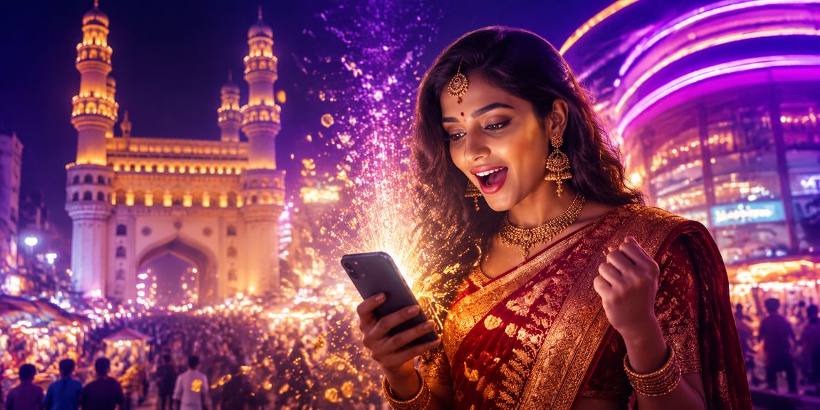 Mobile casino gaming in Hyderabad with traditional saree